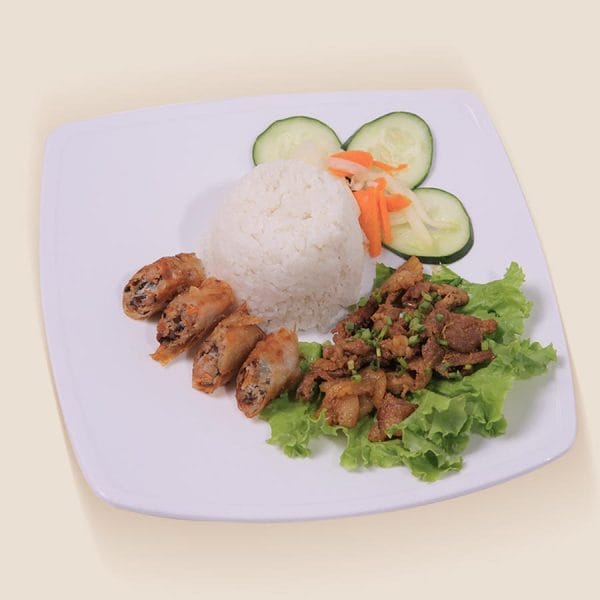 Pork-BBQ-&-Fried-Rolls-Rice-Cơm-Thịt-Nướng-&-Nem-Rán
