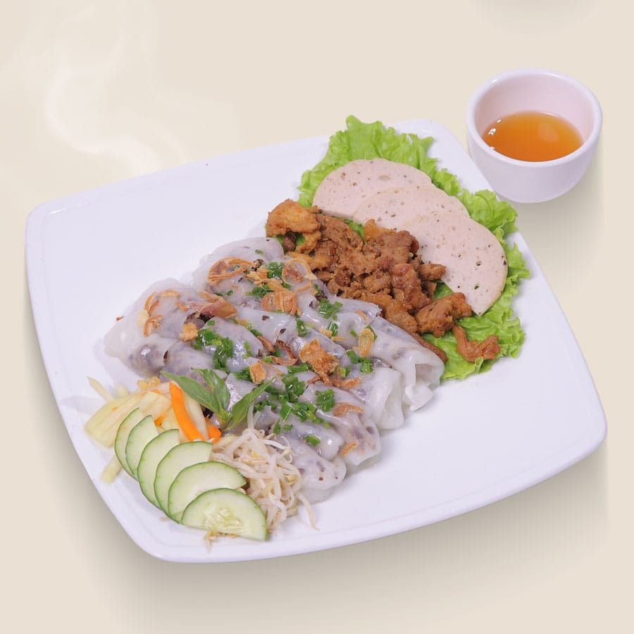 Vietnamese-Dimsum-Rice-Rolls-with-Pork-BBQ-&-Ham--Bánh-Cuốn-Thịt-Nướng-&-Giò-Lụa