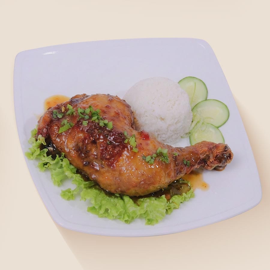 Waterfall-Fried-Chicken-Leg-Rice-Cơm-Đùi-Gà